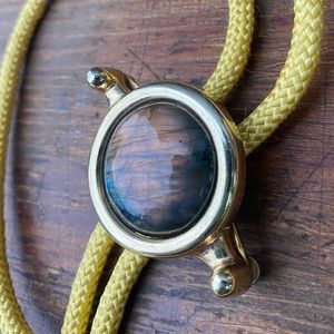 Vintage tigers eye bolo tie